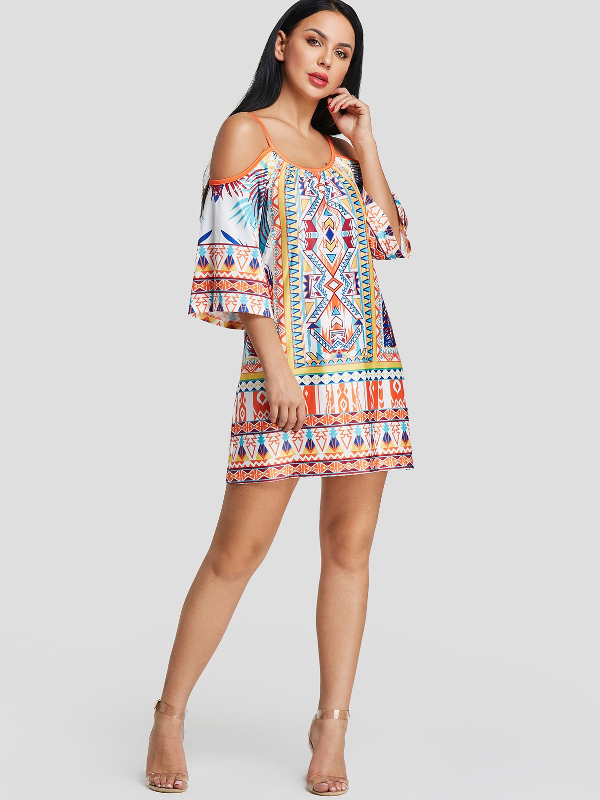 NEW FEELING Womens Multi Casual Dresses