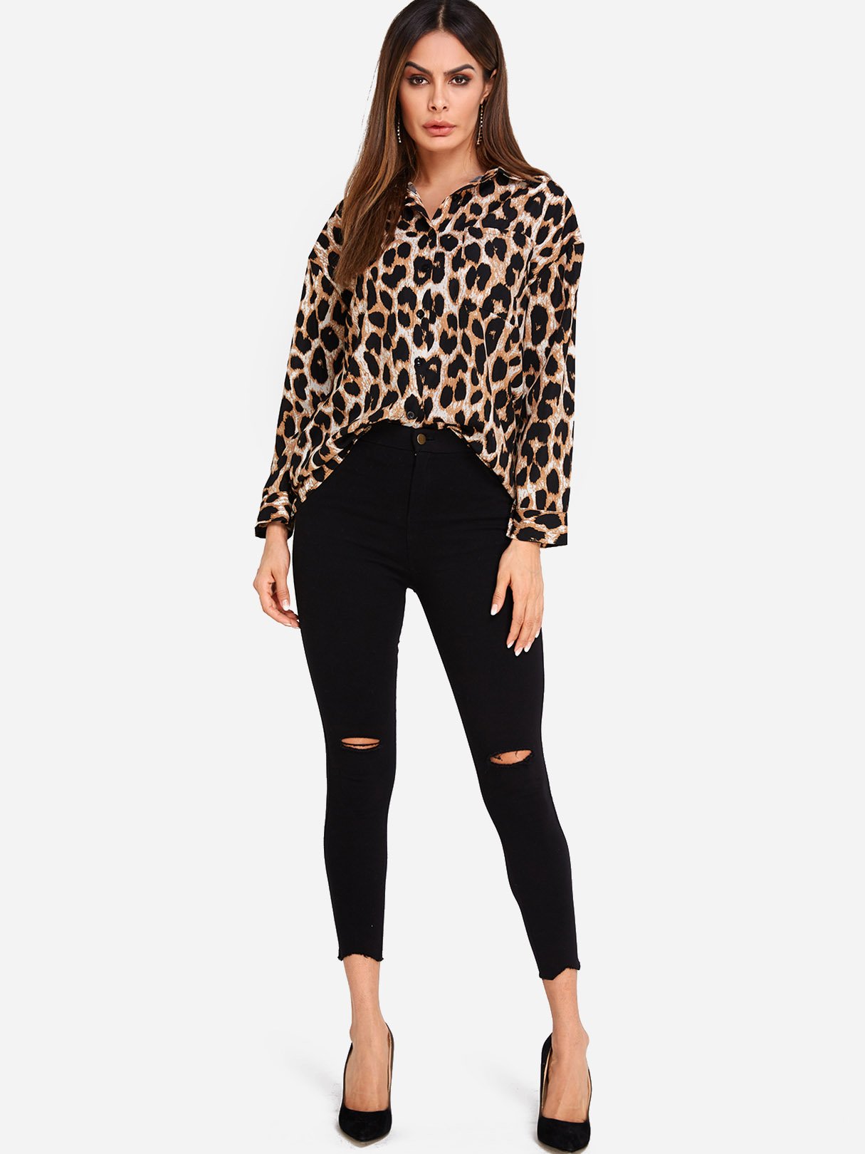 OEM ODM Womens Black Blouses