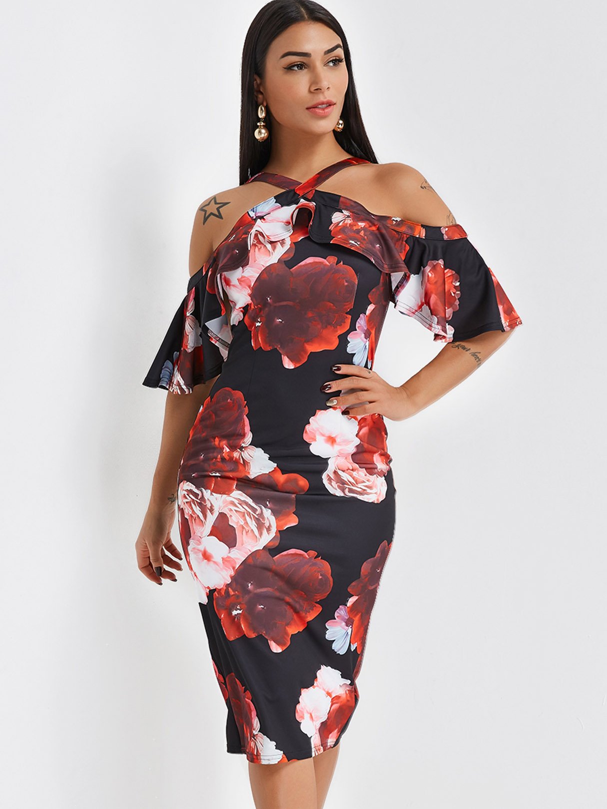 ODM Ladies Half Sleeve Dresses