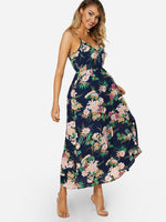 Custom Halter Dress Navy