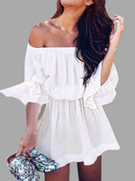 ODM Ladies 3/4 Sleeve Mini Dresses