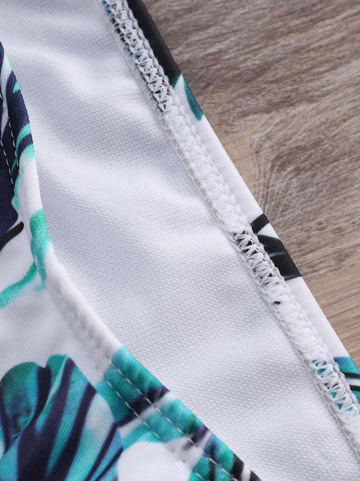 Custom Blue And White Triangle Bikini