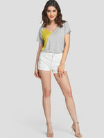 NEW FEELING Womens Light Grey T-Shirts