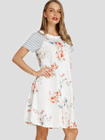 OEM Ladies White Floral Dresses