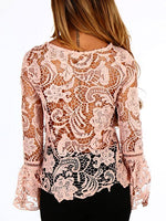 NEW FEELING Womens Pink Blouses