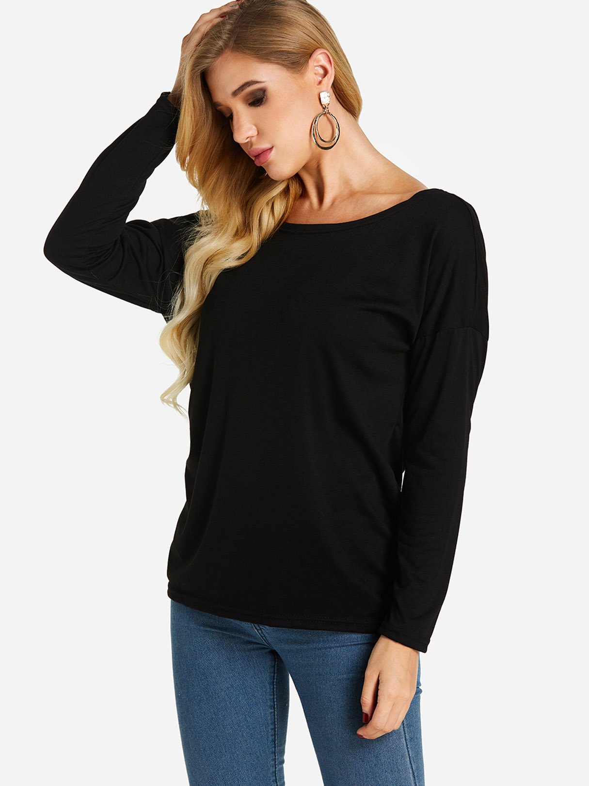 OEM Ladies Black T-Shirts