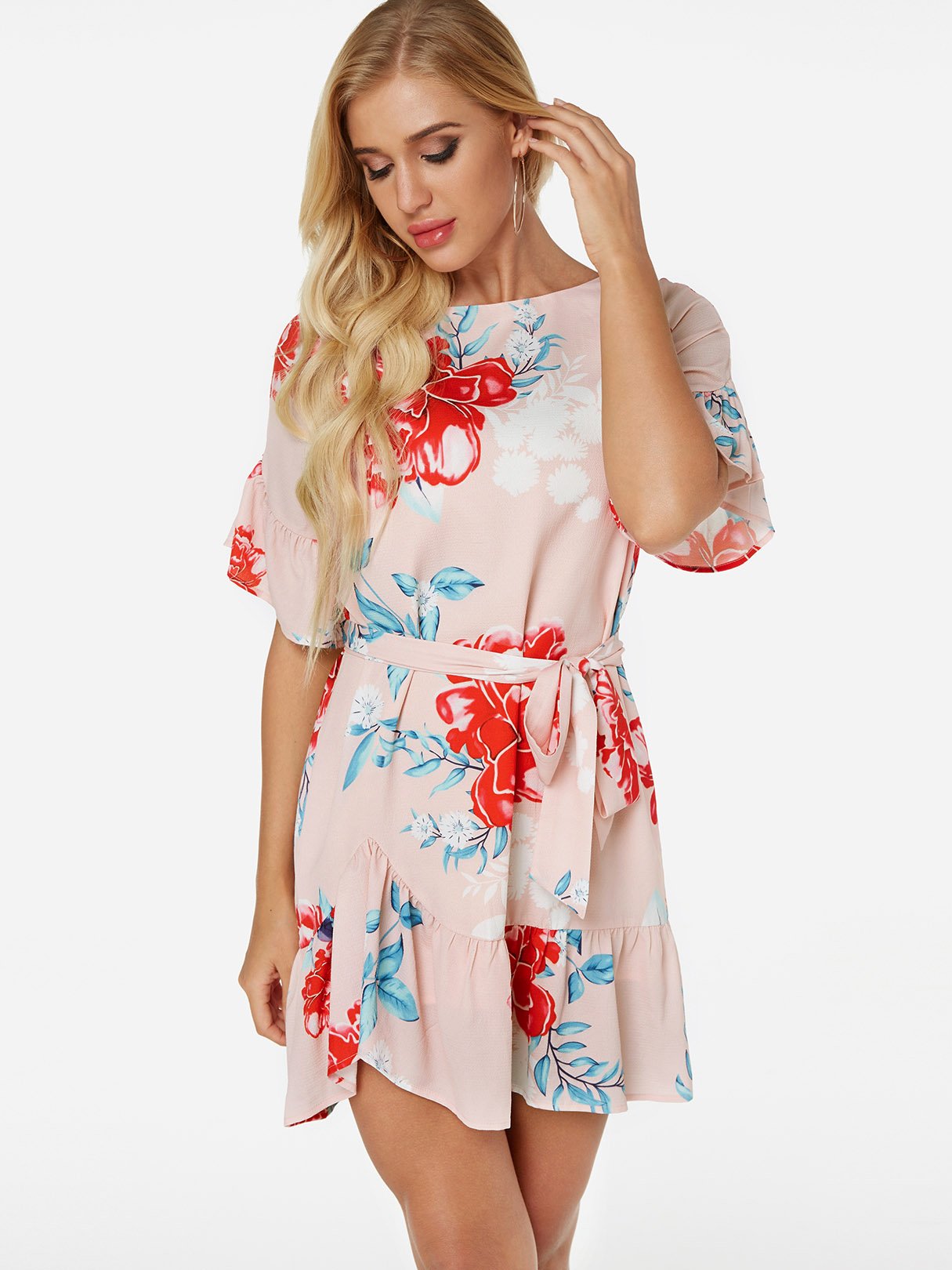 Custom Womens Floral Print Dresses