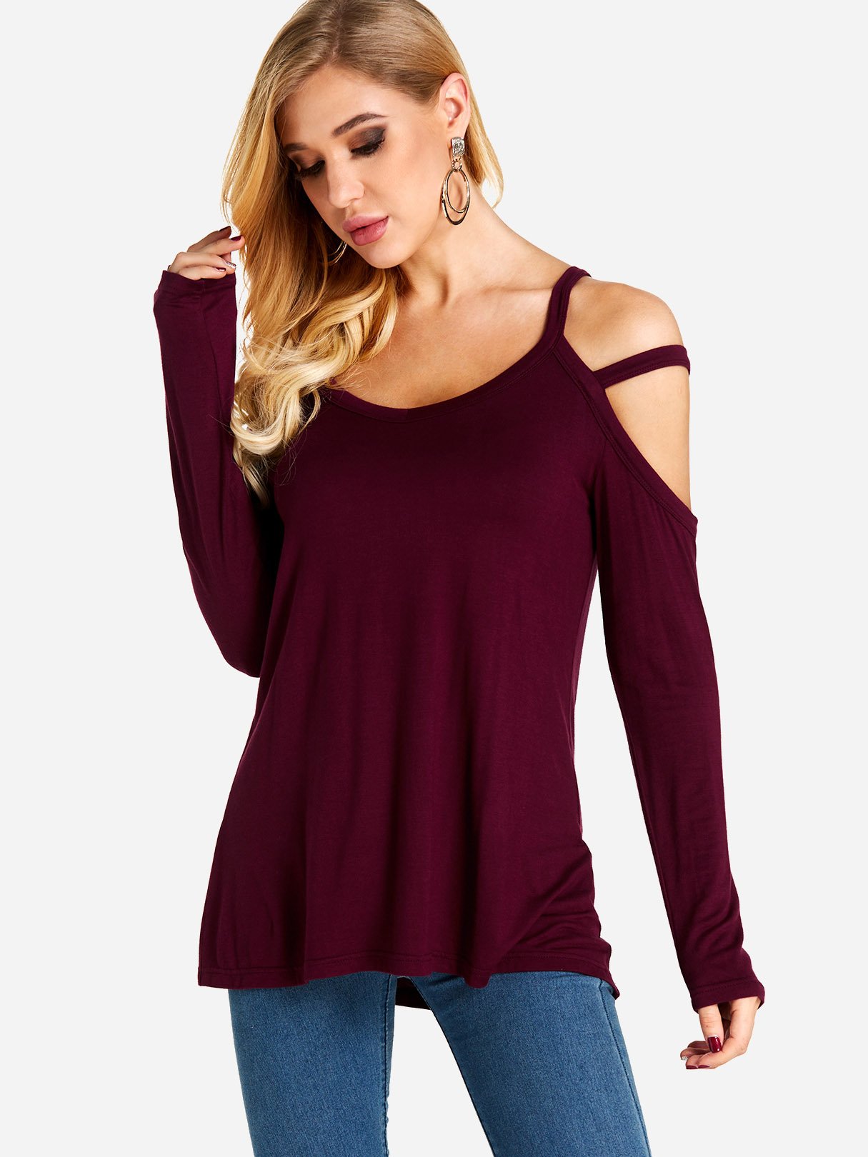 OEM Ladies Burgundy T-Shirts