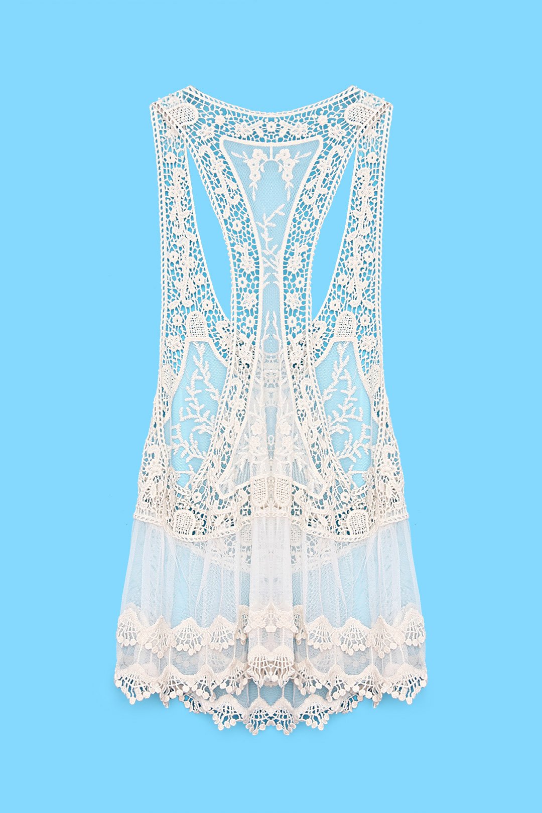 NEW FEELING Womens Beige Cover-Ups