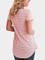 NEW FEELING Womens Pink T-Shirts