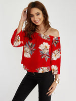 OEM Ladies Red Blouses
