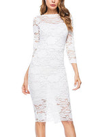 ODM Ladies 3/4 Sleeve Midi Dress