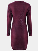 NEW FEELING Womens Purple Mini Dresses