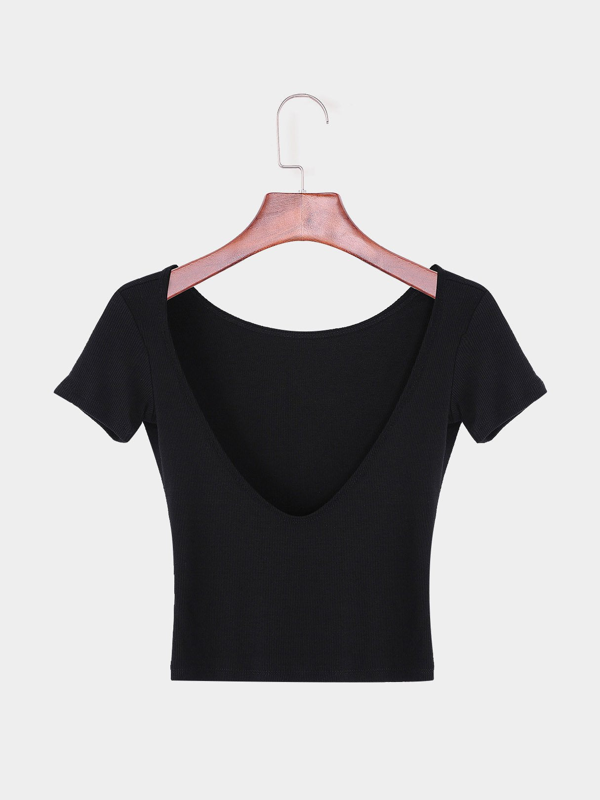 NEW FEELING Womens Black T-Shirts