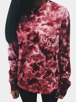 Wholesale Crew Neck Animal Long Sleeve Red T-Shirts