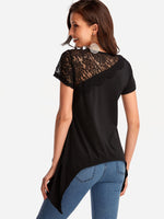NEW FEELING Womens Black T-Shirts