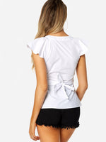 NEW FEELING Womens White Blouses