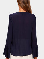 NEW FEELING Womens Navy Blouses