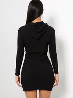 NEW FEELING Womens Black Casual Dresses