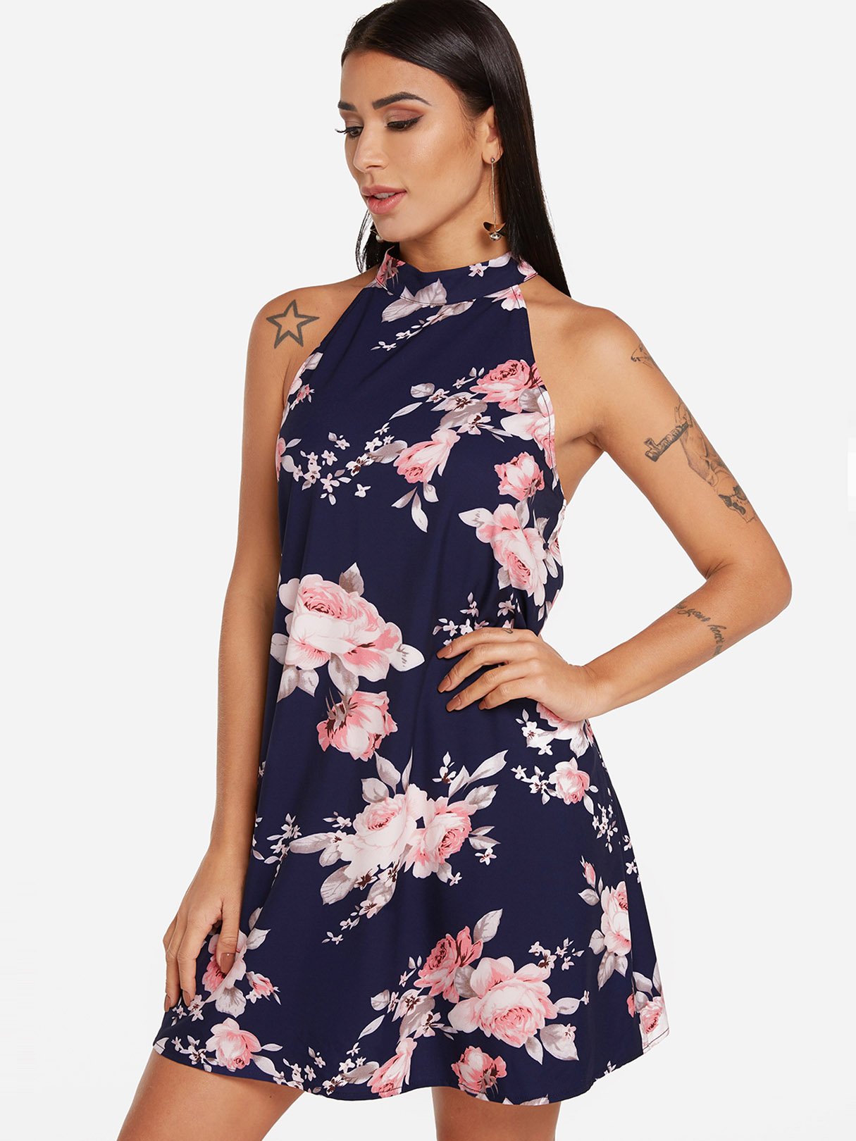 OEM Ladies Navy Mini Dresses