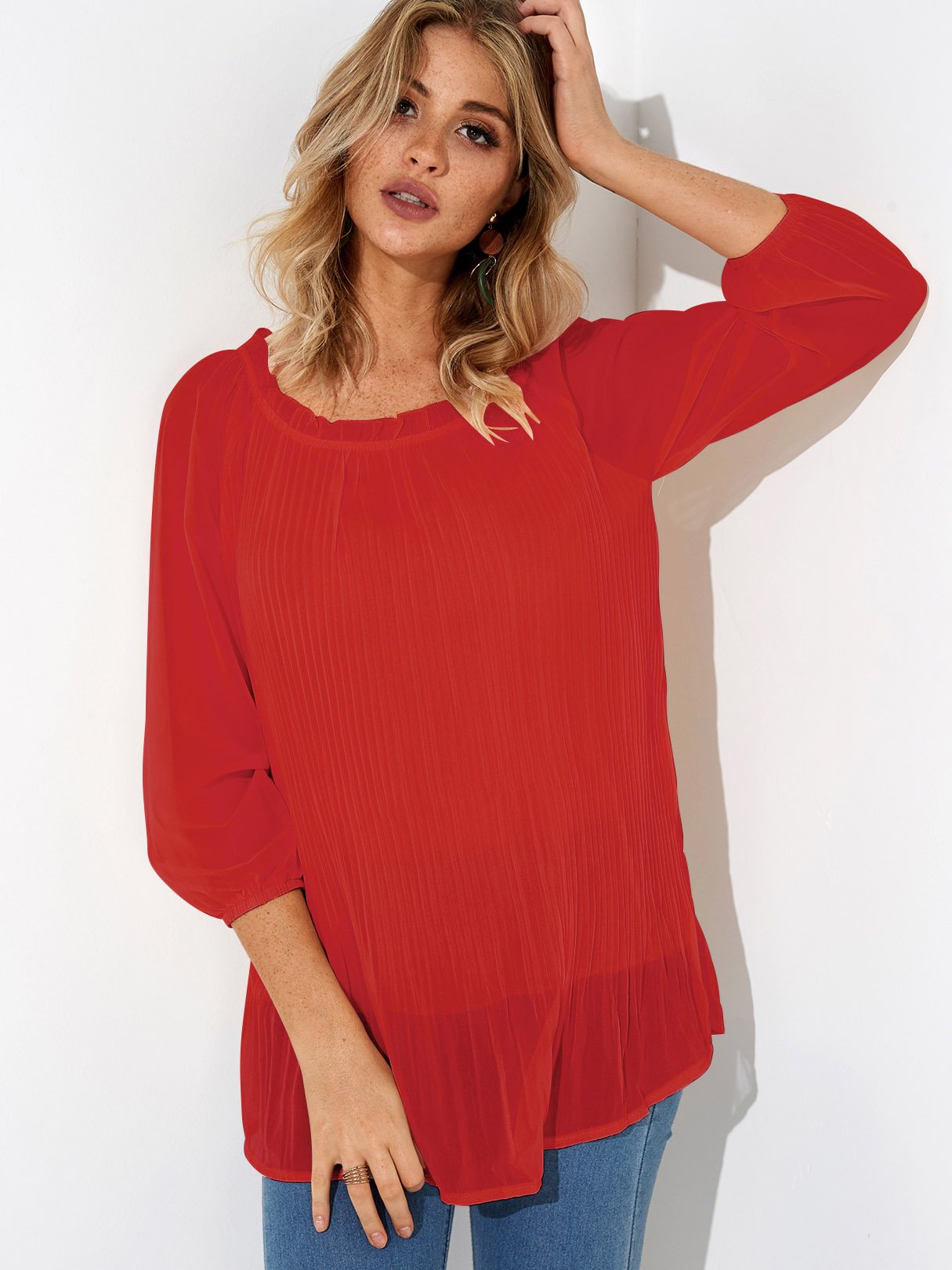 ODM Ladies Long Sleeve Blouses