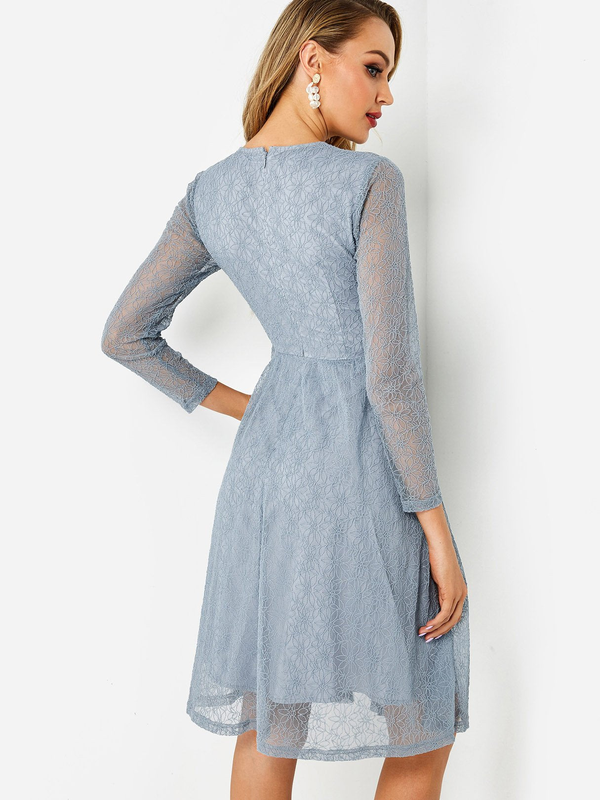 NEW FEELING Womens Blue Midi Dresses