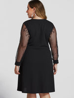 NEW FEELING Womens Black Plus Size Dresses