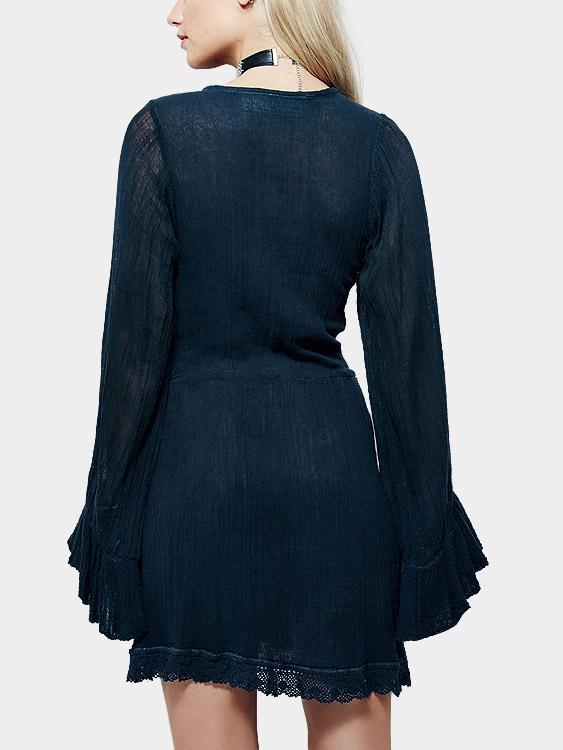 NEW FEELING Womens Navy Casual Dresses