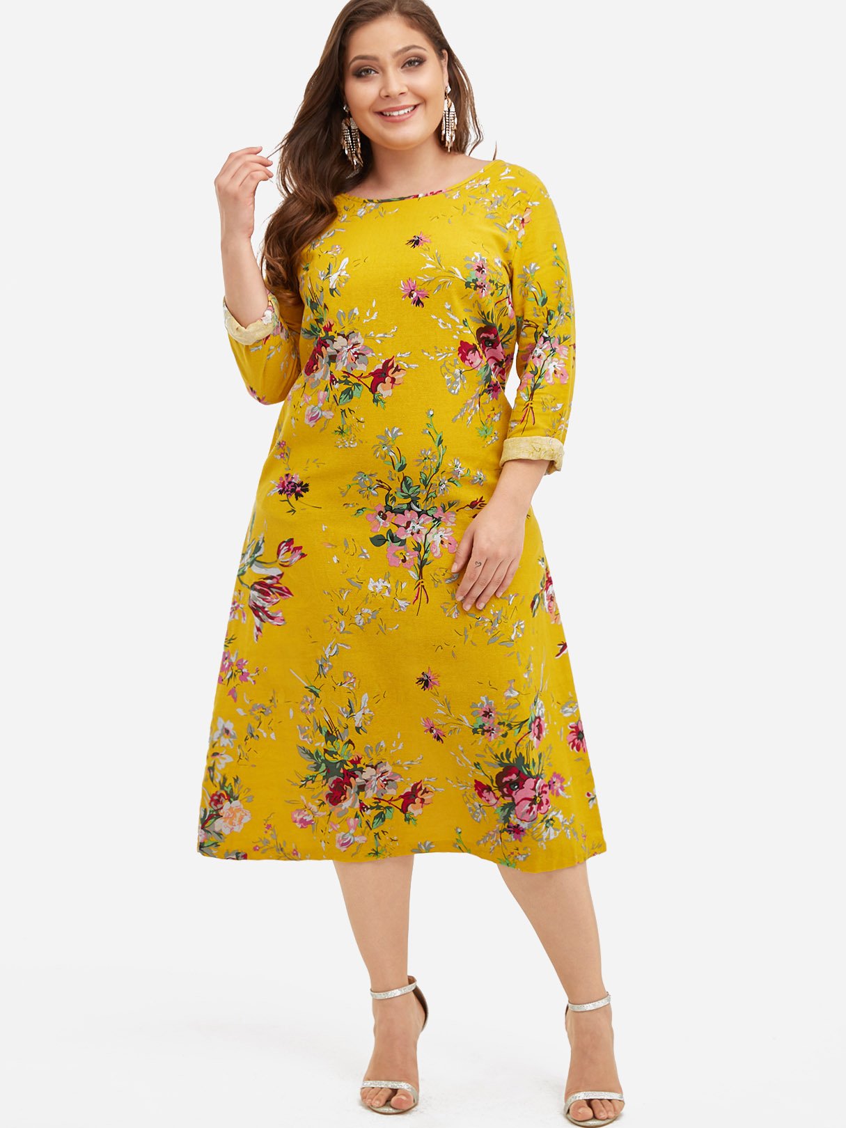 OEM ODM Womens Apricot Plus Size Dresses