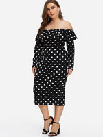 OEM Ladies Black Plus Size Dresses