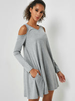 ODM Ladies Long Sleeve Casual Dresses