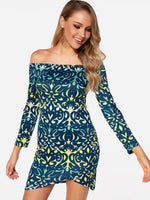 OEM Ladies Blue Mini Dresses