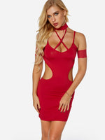 ODM Black Velvet And Lace Dress