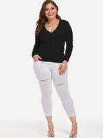 OEM ODM Womens Long Sleeve Plus Size Tops