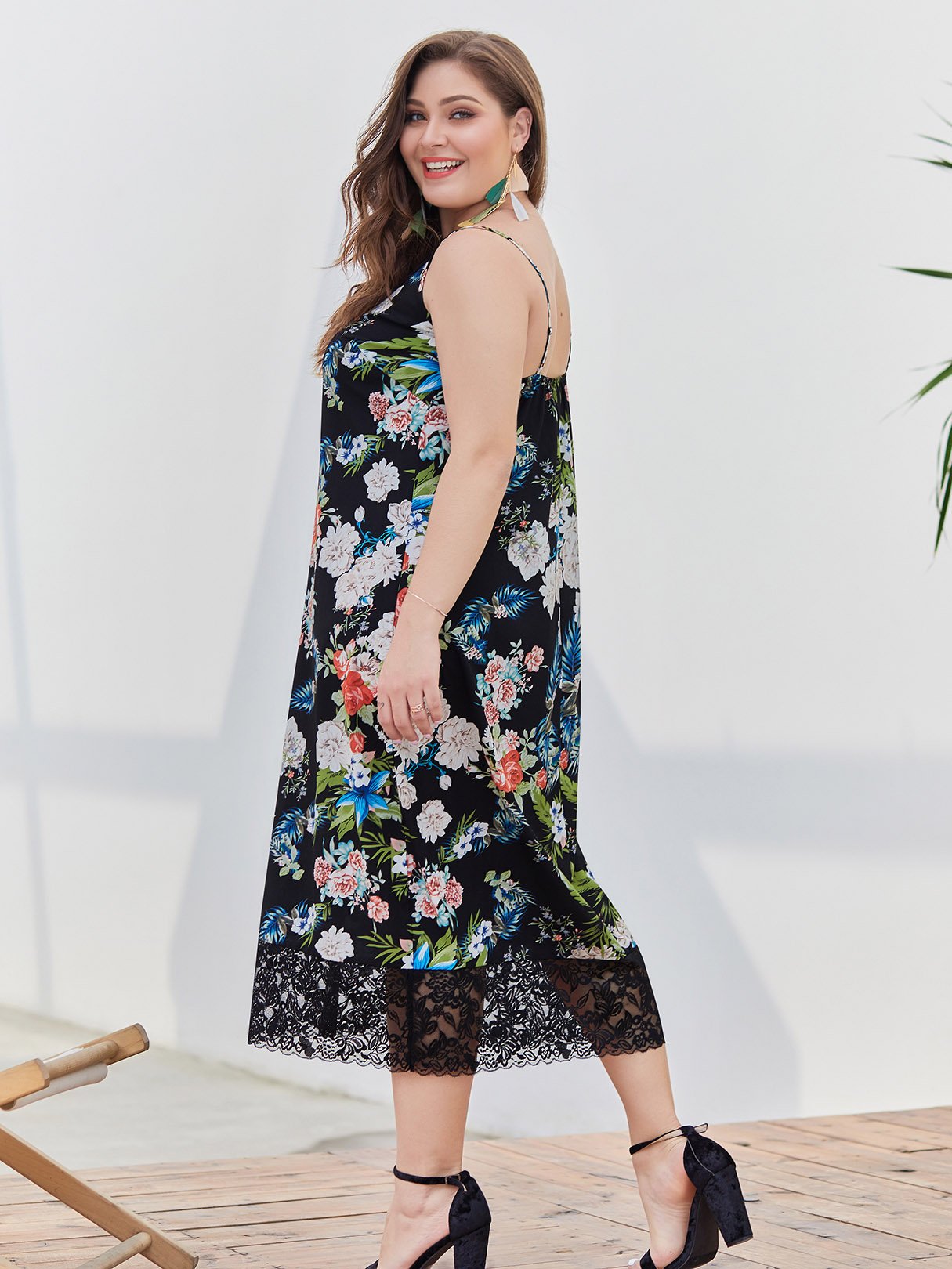 OEM Ladies Black Plus Size Dresses