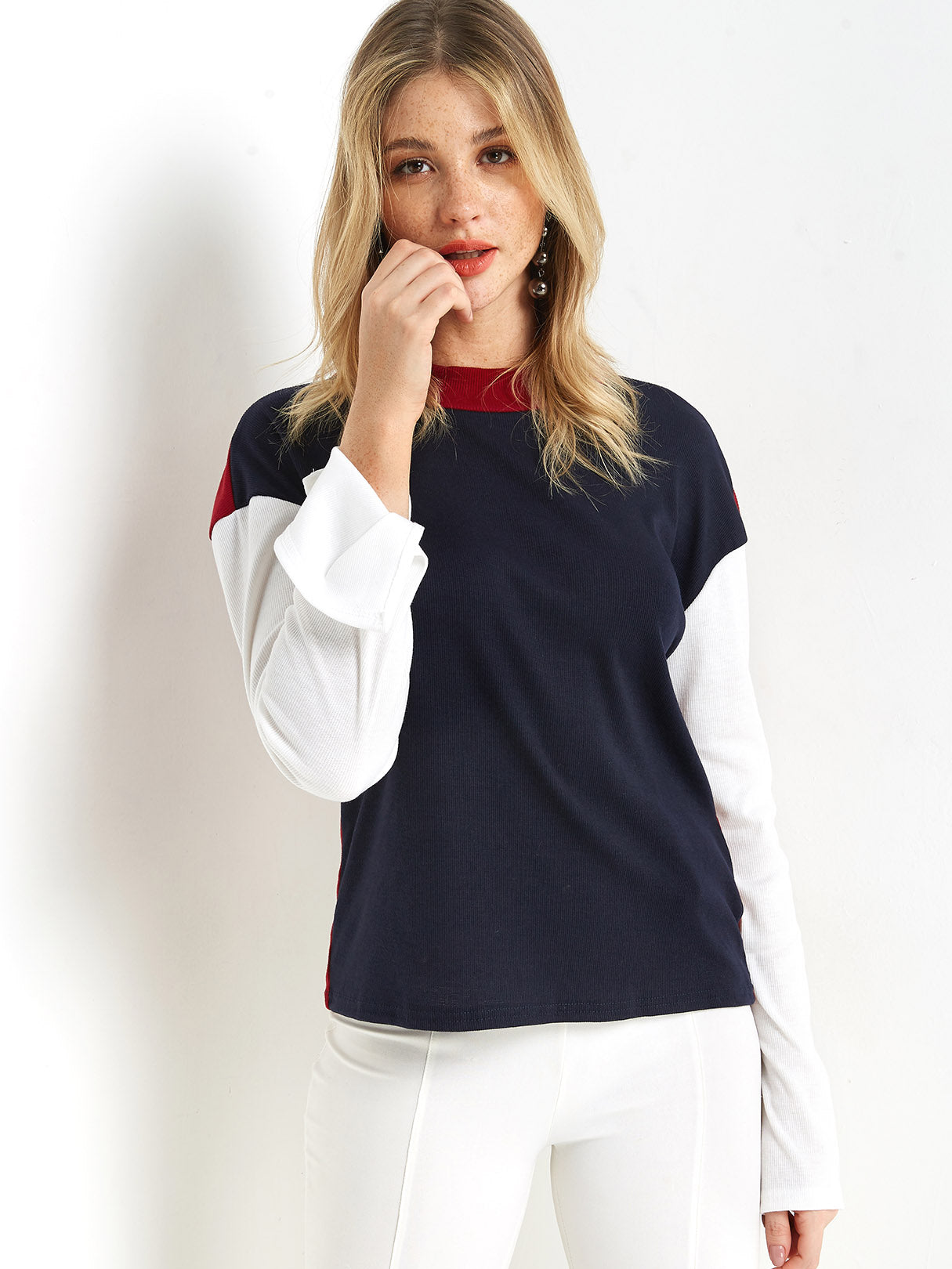 OEM Ladies Color Block T-Shirts