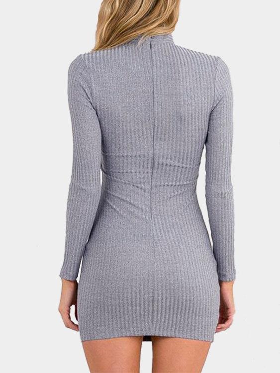 NEW FEELING Womens Gray Mini Dresses