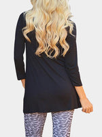 NEW FEELING Womens Black T-Shirts