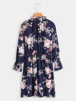 NEW FEELING Womens Navy Floral Dresses