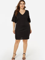 OEM ODM Womens Short Sleeve Plus Size Mini Dresses