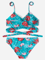 NEW FEELING Womens Green Bikinis