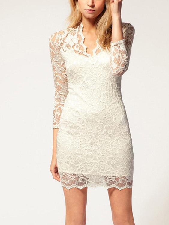 ODM Ladies 3/4 Sleeve Mini Dress