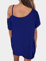 NEW FEELING Womens Blue T-Shirts