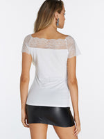 NEW FEELING Womens White T-Shirts