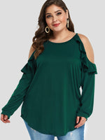 Custom Ladies Plus Size White Blouses