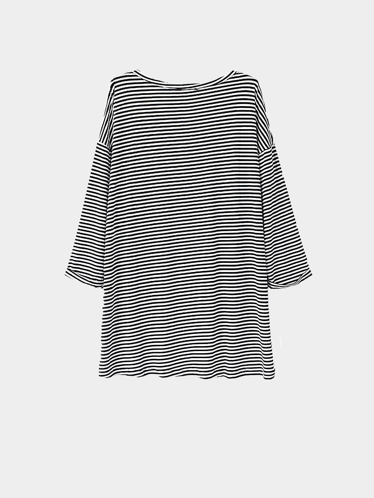 NEW FEELING Womens Striped T-Shirts