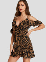 NEW FEELING Womens Coffee Mini Dresses