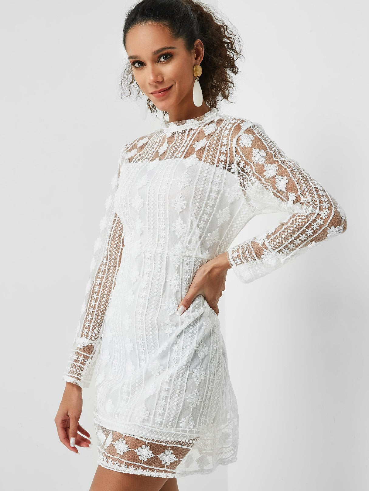 OEM Ladies White Casual Dresses