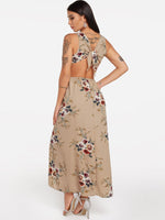NEW FEELING Womens Khaki Maxi Dresses