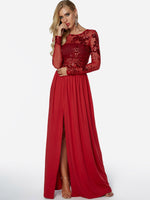 ODM Ladies Long Sleeve Maxi Dress